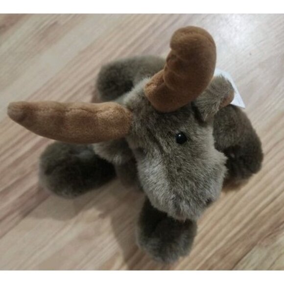 VTG Mary Meyer Stuffed Animal Brown mini foot loose Moose Plush Soft 1992 NWT - Picture 11 of 11